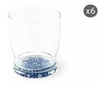 Excelsa Boheme Blue Set of 6 glasses, glass