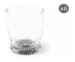 Excelsa Boheme Noir water glasses, glass, 6 pieces