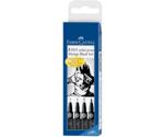 Faber-Castell Pitt Manga Set - Black 4pk