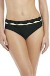 Fantasie Sainte Maxime FS6234 Mid Rise Bikini Brief Black Cream (LAC) L CS