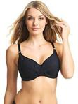 Fantasie Swim Ottawa Twist Front Full Cup Bikini Top (34D, Black)