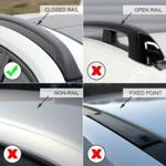 Farad Roof Bars Set fit Peugeot 5008 Mk.2 17-20 Closed Rails Aluminium Lockable