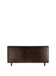 Faux Leather Headboard Black