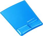 Fellowes Health-V Crystal Mouse Pad/Wrist Rest Blue