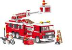 FIRE BRIGADE ENGINE FIGHTER TRUCK BUILDING BRICKS LEGO COMPATIBLE 567 PIECES