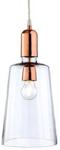 Firstlight Products Craft Pendant, Copper with Clear Glass, E27 (Edison Screw)