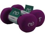 Fitness Mad 1Kg Neo Dumbbells - Purple (Pair)