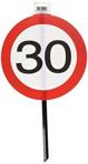 Folat - 30th Birthday Traffic Sign Garden Sign - 26x52 cm