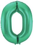 Folat 65913 Number 3 Metallic Mat Foil Balloon, Green