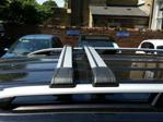 FORD TRANSIT CUSTOM ROOF RAIL BAR + GREY LOCKABLE CROSS BARS 2012 ONWARDS LWB