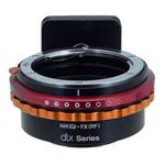 Fotodiox DLX Lens Mount Adapter - Nikon Nikkor F Mount G-Type D/SLR Lens to Fujifilm X-Series Mirrorless Camera Body, with Long-Throw De-Clicked Aperture Control