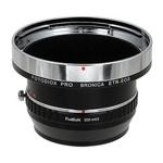 Fotodiox Pro Lens Mount Adapter - Bronica ETR Mount SLR Lenses to Micro Four Thirds (MFT, M4/3) Mount Mirrorless Camera Body