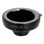 Fotodiox Pro Lens Mount Adapter, for Pentax K, PK mount (35mm) lens to C-mount Movie Cameras and CCTV Cameras