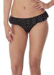 Freya Jewel Cove AS7235 Italini Bikini Brief with Frill Black BLK XS CS