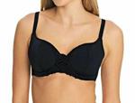 Freya Macrame AS4054 WP Underwired Padded Sweetheart Bikini Top Black 34 D CS