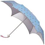 Fulton Parasoleil UVP 50+ Umbrella Spaced Ditsy Print, Blue, One Size
