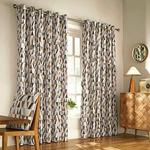 Furn Reno Ringtop Eyelet Curtains (Pair) -Ready Made-Polycotton-Charcoal/Gold-168cm x 183cm, Cotton, Charcoal/Gold, 168 x 183cm (66″ x 72″ inches)