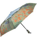 Galleria Art Print Auto Open & Close Folding Umbrella - Field Of Poppies By Monet