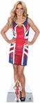 Geri Halliwell Union Jack Dress Lifesize Cardboard Cutout With Free Mini Table Top Cut Out