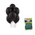 Gifts 4 All Occasions Limited 50 x 12 Inch Baloons Black Wedding Plain Colour Balloons Birthday Anniversary Halloween Decorations Helium Quality Latex Ballons