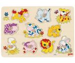 Goki Lift-out puzzle Baby animals II