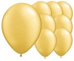 Gold 11 Inches Metallic Helium Quality Latex Balloons - Pack of 30