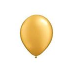 Gold 12 Inches Metallic Helium Quality Latex Balloons - Pack of 50