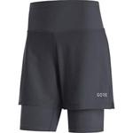 GORE WEAR Women's 2-in-1 R5 2in1 Shorts, black, 34