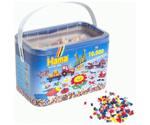 Hama 10,000 Beads in a Bucket - Solid Mix