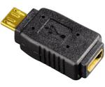 Hama Compact USB Adapter, micro USB plug - mini USB socket (00039877)