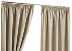 Hamilton McBride Belvedere Blackout Natural Lined Readymade Curtain Pair 46x90in(116x228cm) Approx