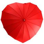 Heart Umbrella - Red