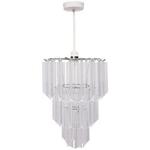 Holton Easy Fit Non Electrical Chrome and Clear Beaded Chandelier