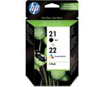HP No.21+No.22 (SD367AE) Black+Color