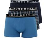 Hugo Boss Boxershorts 3er-Pack Uni/Karo blue (50378702/973)