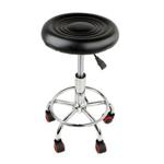 Hydraulic Adjustable Tattoo Salon Rolling Stool Chair Facial Massage Spa Swivel