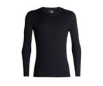 Icebreaker Mens 200 Oasis LS Crewe Black