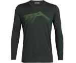 Icebreaker Mens Tech Lite LS Crewe Shear Forestwood