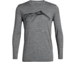 Icebreaker Mens Tech Lite LS Crewe Shear Gritstone HTHR