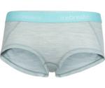 Icebreaker Womens Sprite Hot pants Blizzard HTHR/Aqua Splash/Stripe