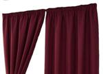 Impressions Waffle Red Fully Lined Readymade Curtain Pair 46x54in(116x137cm)