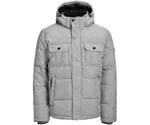 Jack & Jones Hooded Puffer Jacket light grey melange