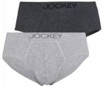 Jockey Brief Slip Bund with Logo 2-Pack black/grey (22512412/996)