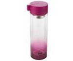 Joe Wicks Crystal Glass Water Bottle Raspberry