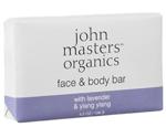 John Masters Organics Lavender & Ylang Ylang feuchtigkeitsspendende Seife Fürgesicht und Körper (128g)