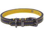 Joules Navy Leather Dog Collar