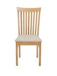 Julian Bowen Pair Of Ibsen Solid Wood Dining Chairs Oak