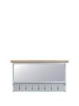 K-Interiors Harrow Ready Assembled Large Hall Bench Top - Grey/Oak Grey