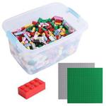 Katara 1827 Set Of 1264 Building Bricks Compatible with Lego, Sluban, Papimax, Q-Bricks, 2 Baseplates And Box, Multicolour