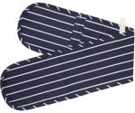 Kitchen Craft KCBSDBOGBLU Blue Butcher's Striped Double Oven Glove